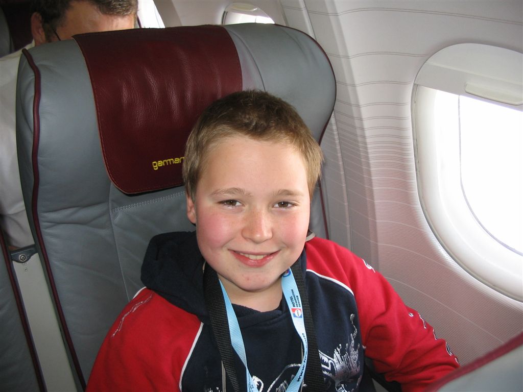 Ich im Airbus A319 von Rom nach K�ln...