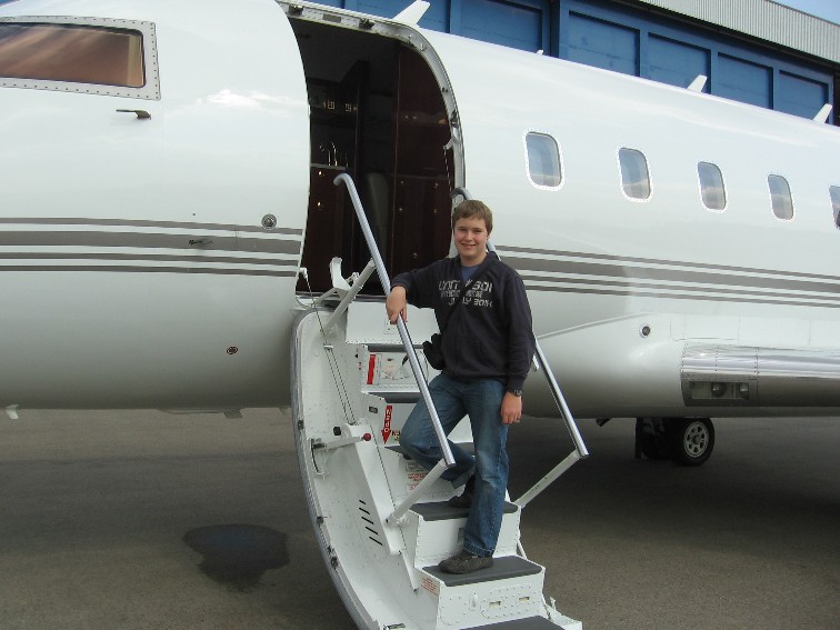 Ich, auf der Gangway...