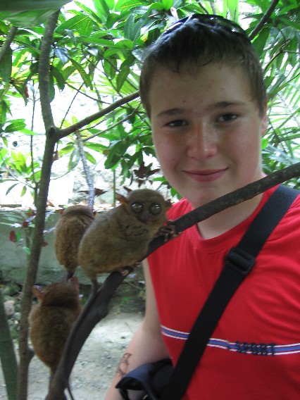 Ich mit den Tarsiers...