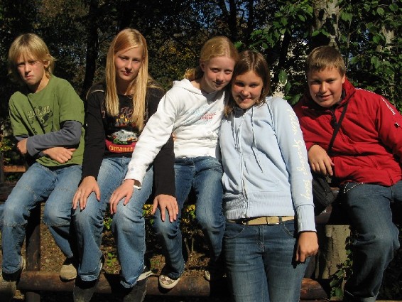 Die coolste Clique der Welt: (von links nach rechts) Niels, Jenny, Inka, meine Wenigkeit und irgendwo ist auch noch Philipp...